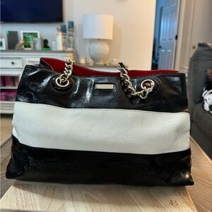 EUC Kate Spade Stylish Black and White Women's Bag